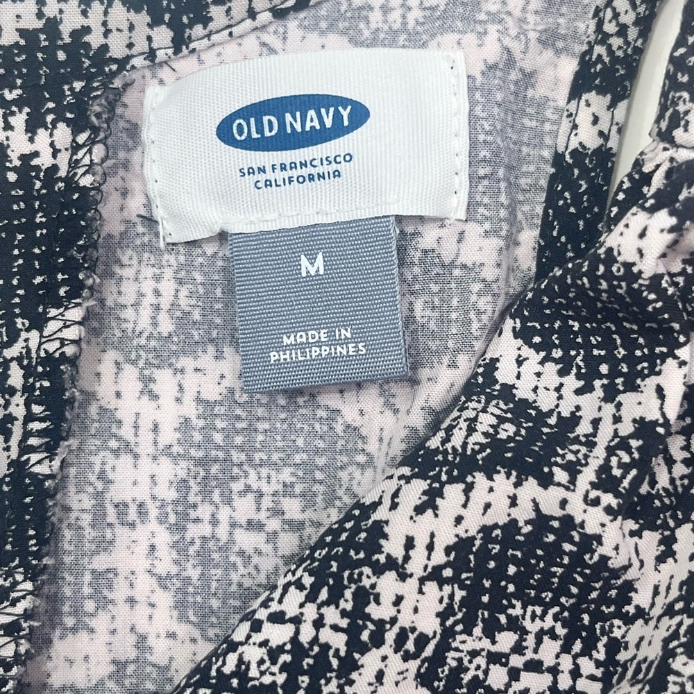 Medium, Old Navy sleeveless snake print dress.